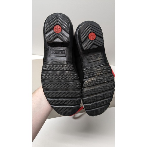 Hunter Original Tall Gloss Womens Black Rain Boots Sz 8 - Like NEW - Picture 7 of 8